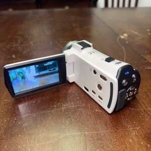 Vivitar Digital Camcorder White DVR507-WHT 16X Zoom Night Vision Rechargeable